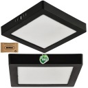 LED stropné svietidlo prisadené na povrch 18W 1980lm 4000K čierny štvorec