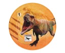Papierové taniere s potlačou dinosaura Tyrannosaurus 23 cm 8 ks.