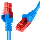 RJ45 LAN kábel CAT 6 U/UTP AWG24 modrý 10m
