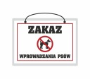 Laminovaný nápis ZÁKAZ PESOV POVOLENÝ -A5