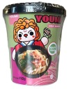 Instantná rezancová polievka Udon Kimchi Flavour Cup 192g Youmi