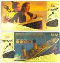 Zberateľský darček s pozlátenými bankovkami TITANIC