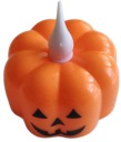 Plastové svietidlo Tekvica svietiaca na Halloween 4,5 x 4,5 cm HAL-029