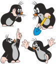 NÁLEPKY NA OKNÁ, NÁBYTOK, ZRKADLO, SKLO, KRTK, KRTEK