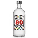 narodeninové etikety k 80. narodeninám ALCOHOL vodka