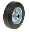 KOLIESKO NA VOZÍK 100 mm GUMOVÉ KOLESKO GUMOVÉ PLNOKOVOVÉ OTVORY 12 mm
