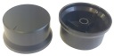Gombík na zosilňovač 45mm čierny plast, MATNÁ ČIERNA