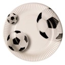 Papierový tanier priemer 23 cm Futbal