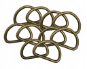KOVOVÝ POLOKRUH NA KĽÚČE TAŠKA 20mm 10 ks