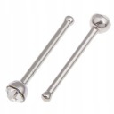 Prsteň do nosa, jednoduchý strieborný, 2mm zirkón