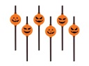 ECO BIO Tekvicové slamky na Halloween, 6 ks