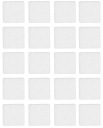 Samolepiace plstené podložky biele 20x20mm balenie 20 ks - VORSTAHL