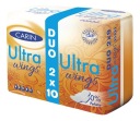 Carin Ultra wings Hygienické vložky 2×10 ks