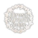 Drevená obručová základňa pre prvé sväté prijímanie pre ekologický veniec Macrame Catcher