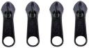 Kovový bežec pre 10 mm špirálový zips, strojový bežec, 4 ks.