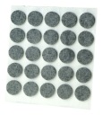 PLSTENÉ PODLOŽKY, SIVÁ FI 28MM 6MM, 12 KS