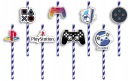 NARODENINOVÉ SLAMKY s POSTAVIČKAMI - PLAYSTATION NARODENINOVÁ HERNÁ KONZOLA - 8 ks.