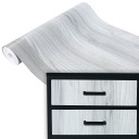 Nábytok podobný drevu Dýha dvierka fólia Dub svetlosivá šírka 45cm