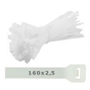 Plastové upínacie čapy 160x2,5 - 100 ks.