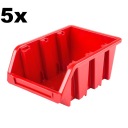 5x Skladový kontajner 100x150x70 mm dielenská garáž