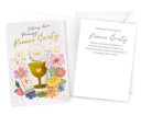 Krásne zdobené blahoželanie k svätému prijímaniu Joyful Gift DK1148