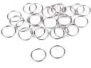 KOVOVÝ Prsteň 10 mm STRIEBORNÝ