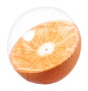 Plážová lopta s ovocnými motívmi, Ø28 cm, oranžová