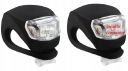 SVETLÁ NA BICYKEL SVETLÁ 2 LED - 2 KS + BATÉRIE