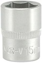 3/8'' KRÁTKA ZÁSUVKA 6-RAMENÁ AS-DRIVE 15MM - YATO