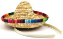 SOMBRERO KLOBÚK MEXICKÝ SLAMOVÝ FAREBNÝ ČIAPOK 15 CM KARNEVAL