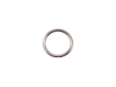 Koženkový prsteň 20x3 mm, strieborný, 10 ks
