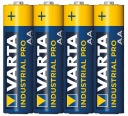 4 ks alkalických batérií Varta Industrial AA LR6