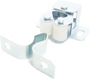 NÁBYTKOVÁ ZÁPADKA ROLLER PUSH LOCK, STRIEBORNÁ