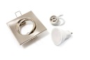 HALOGEN LIGHT SATIN + LED 3W + GU10 SET