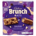 Cadbury Brunch Oats Raisin 5 cereálnych tyčiniek s hrozienkami 160 g
