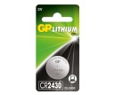 GP CR2430 3V LiMnO2 gombíková lítiová batéria 300mAh