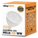 LED žiarovka MR16 5W 12V zahr
