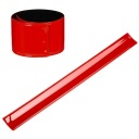 SAMOUPÍNACÍ REFLEXNÝ PÁSOK červený 34 x 3 cm PREMIUM VELÚR