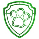 Vykrajovačka na sušienky s pečiatkou Veľká rozprávka Paw Patrol Odznak Paw 10cm
