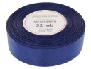 Ozdobná saténová stuha 25mm 32mb zafírová