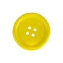 1ks drevený gombík 40mm, 4cm, žltý
