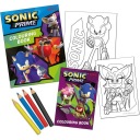 omaľovánka 2 ks kreatívna sada s pastelkami SONIC ježko