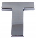 PÍSMENO CHROME T T VEĽKÉ 5,6CM L7I42 ZNAK PÍSMEN.