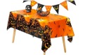 Obrus ​​137x180cm na halloweensku vodeodolnú tekvicovú dekoráciu na stôl