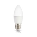 LED žiarovka na sviečku 6W E27 STUDENÁ BIELA ​​6000K 470lm