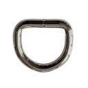 Polkruh 22mm x 20mm x 5mm Kov Jasný nikel 5 ks
