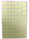 Fluorescenčné samolepky Žiariace bodky Dekoratívne bodky 104 kusov