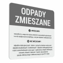 Nálepka na kôš - Zmesový odpad 10x10