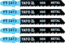List do priamočiarej píly typ T 12tpi kovový YT-3413