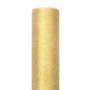 Trblietavý ozdobný tyl - zlatý, 15 cm x 9 m